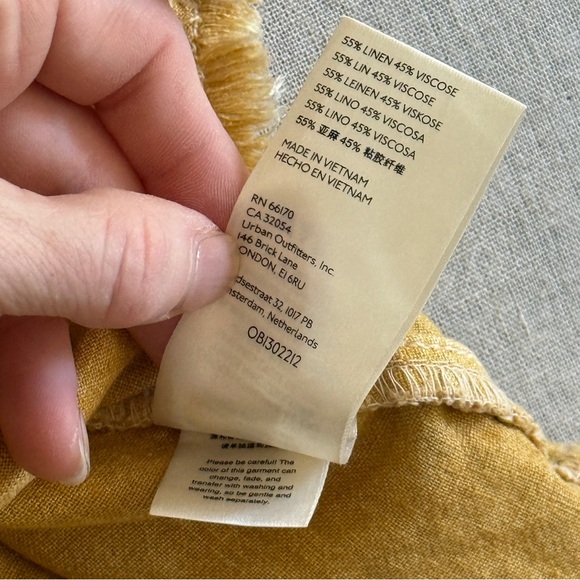 Pilcro Flounced Mini Skirt in Goldenrod Yellow Small - Picture 7 of 7